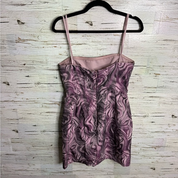 BCBG MAXAZARIA “Martina” purple strapless cocktail Mini Dress size 8 - Picture 6 of 7